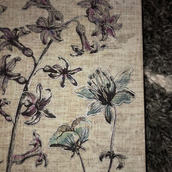 Floral And Butterfly Canvas Art 12” Square Set Of 2 - Picture 5 of 9